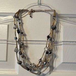 Chico’s Gold and Blue Statement Necklace ✨